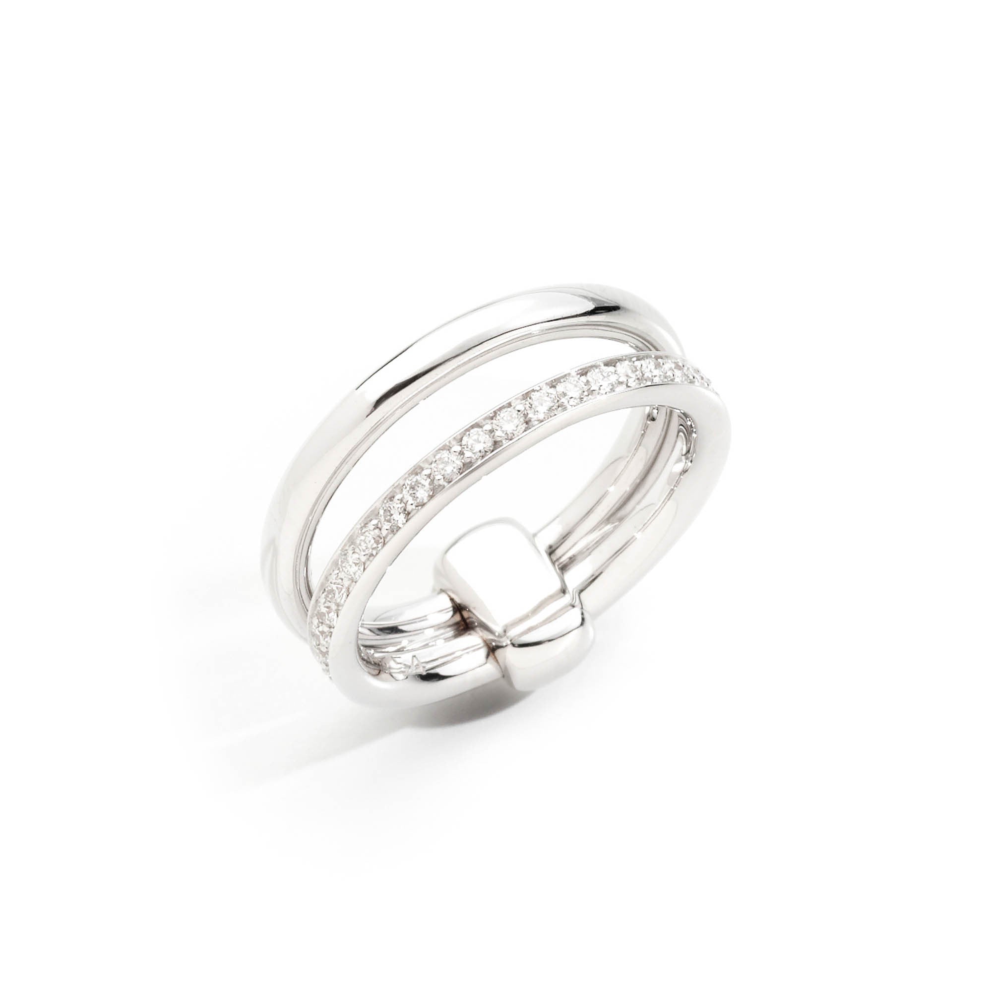 Pomellato Pomellato Together Ring (PAC0100O2WHRDB000) aus Weißgold mit Diamant