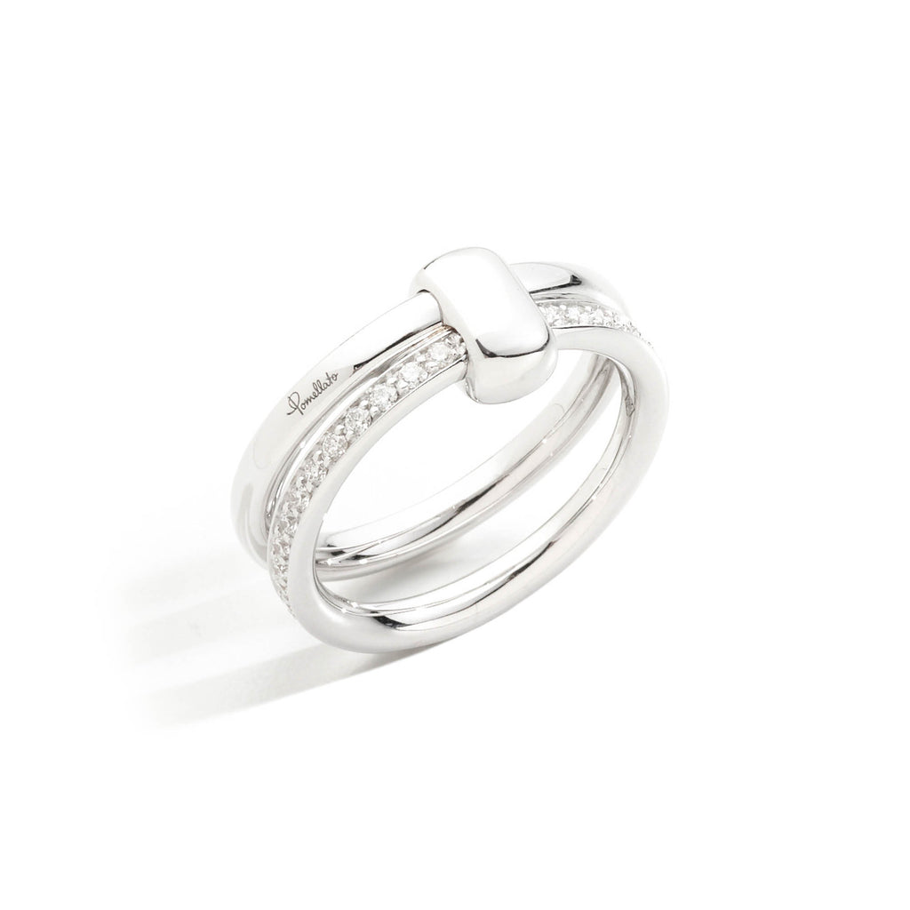 Pomellato Pomellato Together Ring (PAC0100O2WHRDB000) aus Weißgold mit Diamant