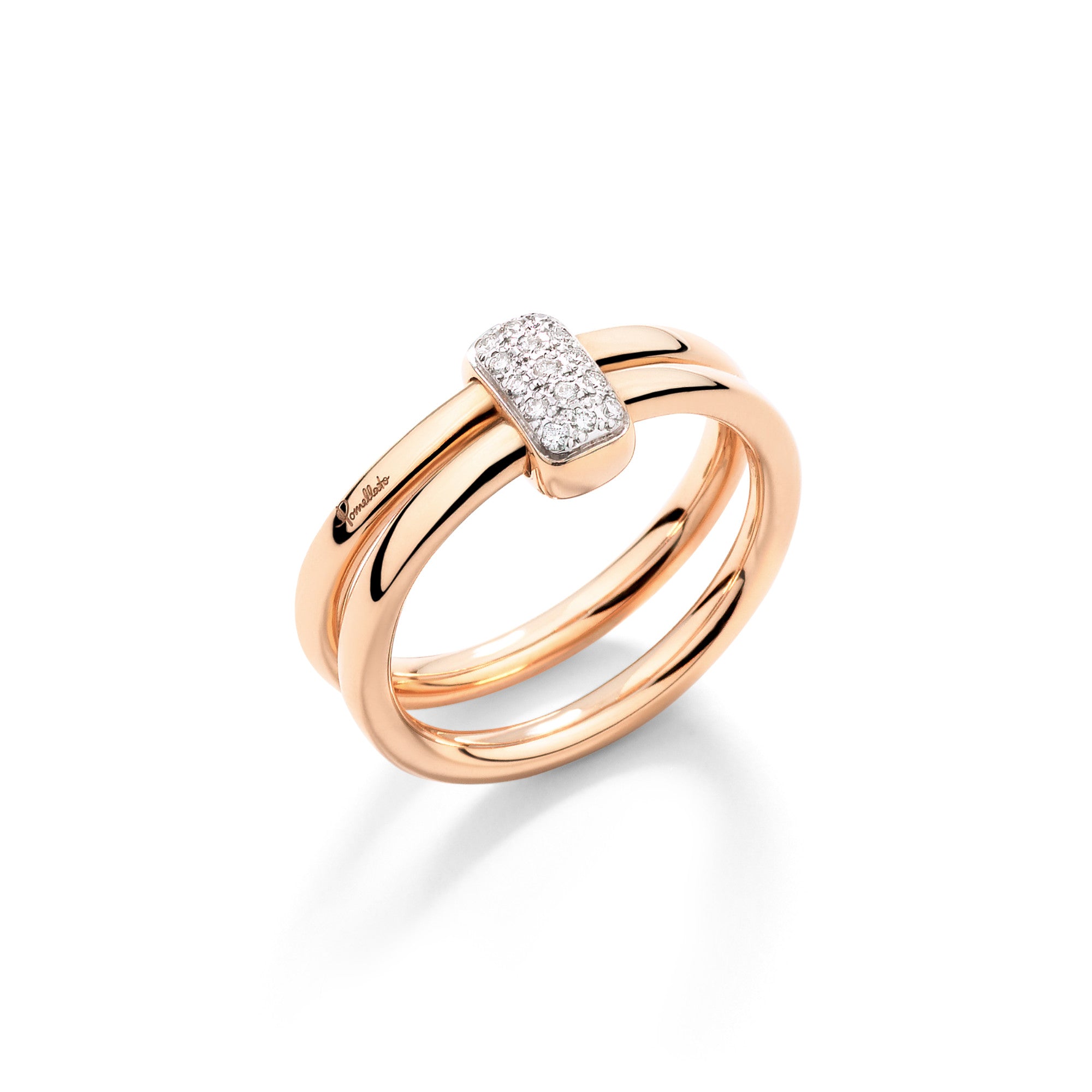 Pomellato Pomellato Together Ring (PAC4012O7WHRDB000) aus Roségold mit Diamant