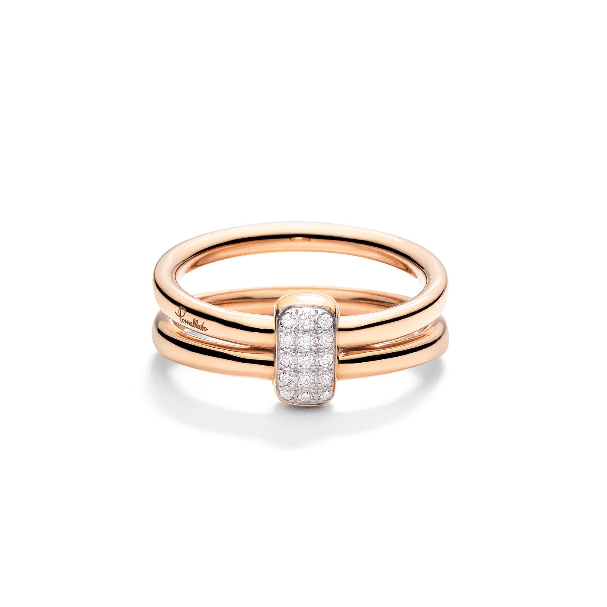 Pomellato Pomellato Together Ring (PAC4012O7WHRDB000) aus Roségold mit Diamant