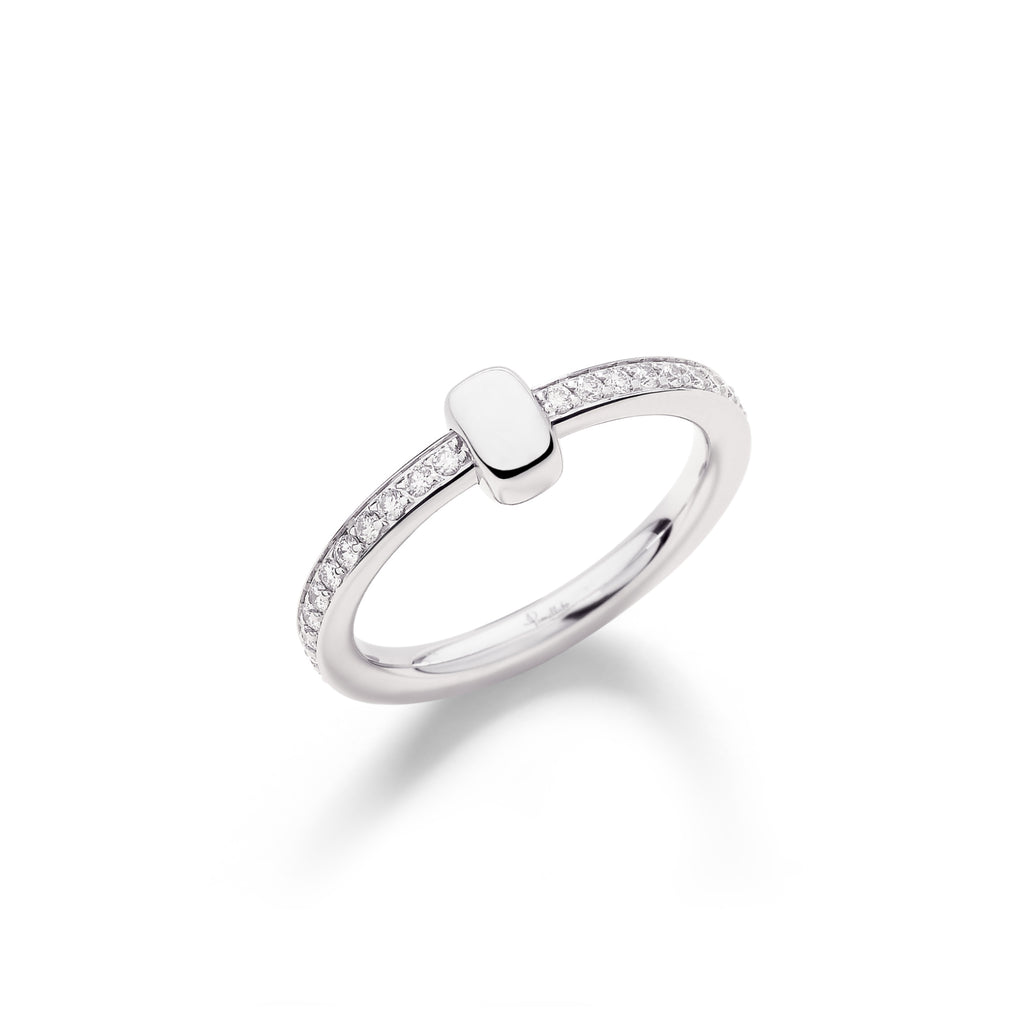 Pomellato Pomellato Together Ring (PAC4015O2WHRDB000) aus Weißgold mit Diamant