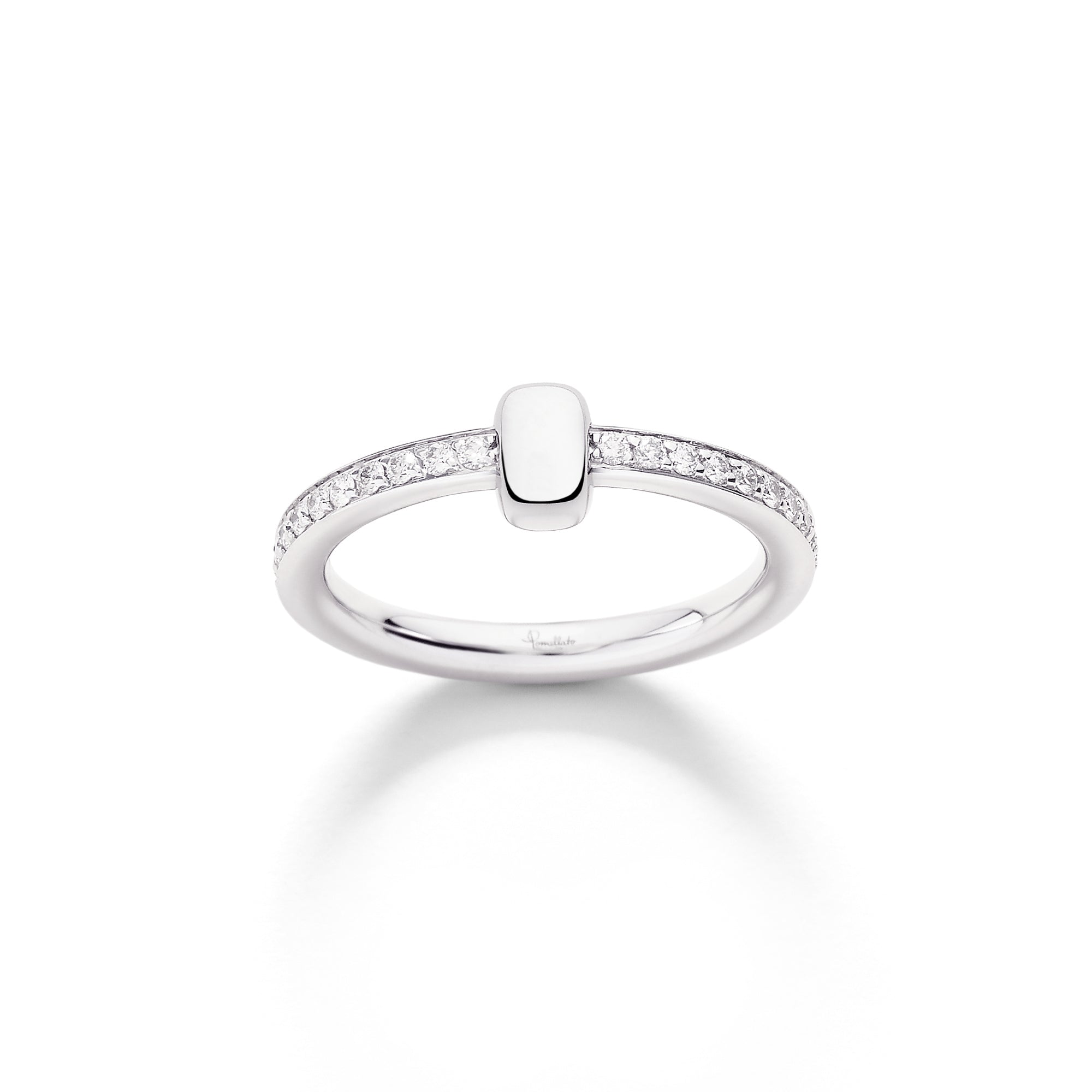 Pomellato Pomellato Together Ring (PAC4015O2WHRDB000) aus Weißgold mit Diamant
