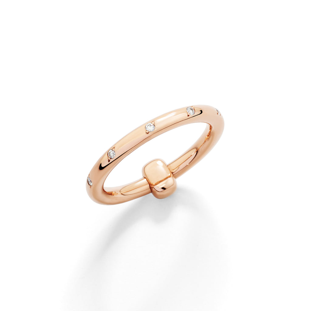 Pomellato Pomellato Together Ring (PAC5014O7000DB000) aus Roségold mit Diamant
