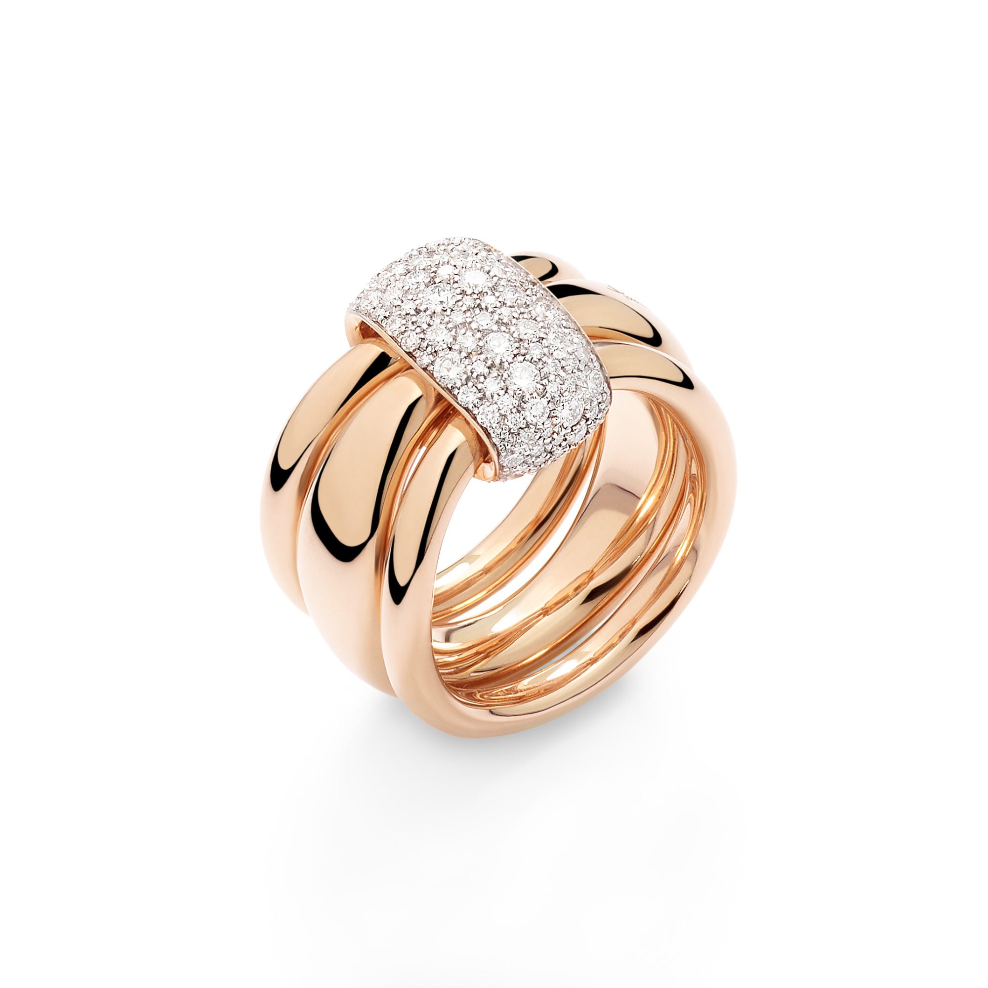 Pomellato Pomellato Together Ring (PAC6010O7WHRDB000) aus Roségold mit Diamant
