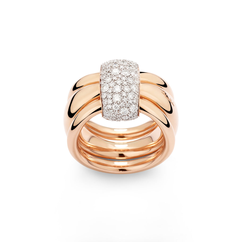 Pomellato Pomellato Together Ring (PAC6010O7WHRDB000) aus Roségold mit Diamant