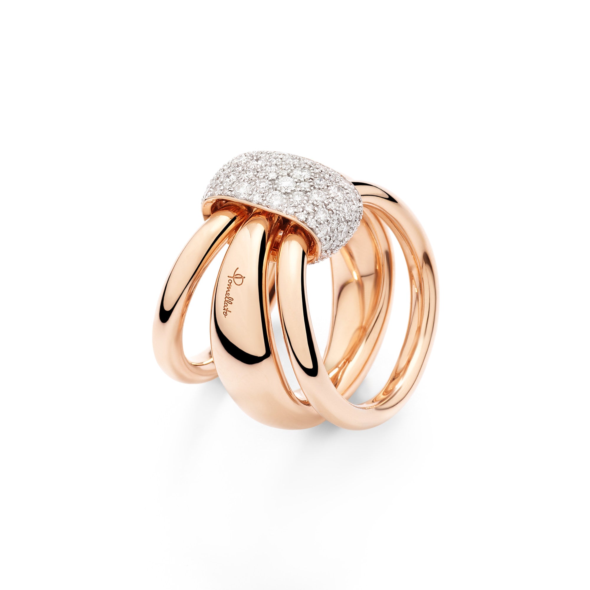 Pomellato Pomellato Together Ring (PAC6010O7WHRDB000) aus Roségold mit Diamant