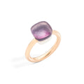Pomellato Ring Nudo Gelé Classic (PAA1100O6000SICMP) aus Bicolor-Gold mit Amethyst und Perlmutt