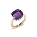 Pomellato Ring Nudo (PAB2010O6000000OI) aus Bicolor-Gold mit Amethyst