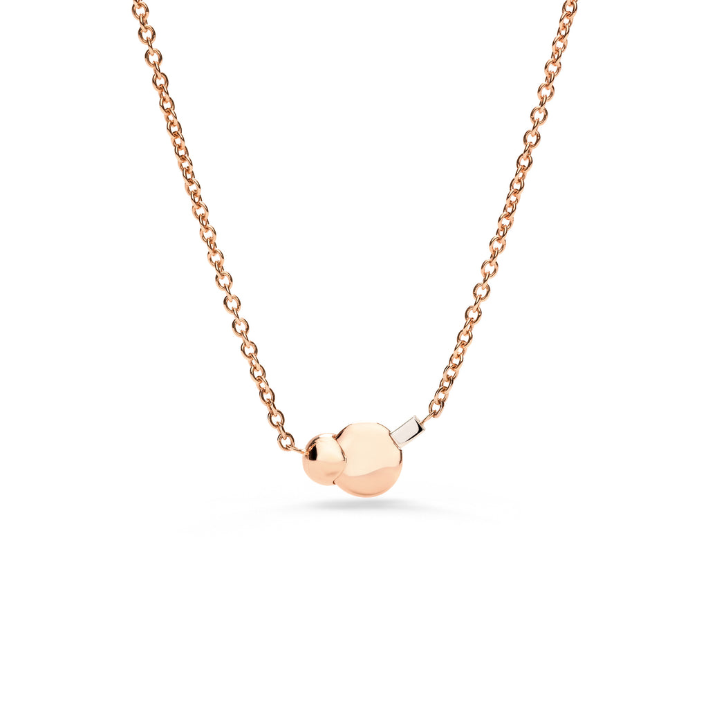 Pomellato Sabbia Halskette (PCC4070O6WHRDB0BR) aus Bicolor-Gold mit Diamant