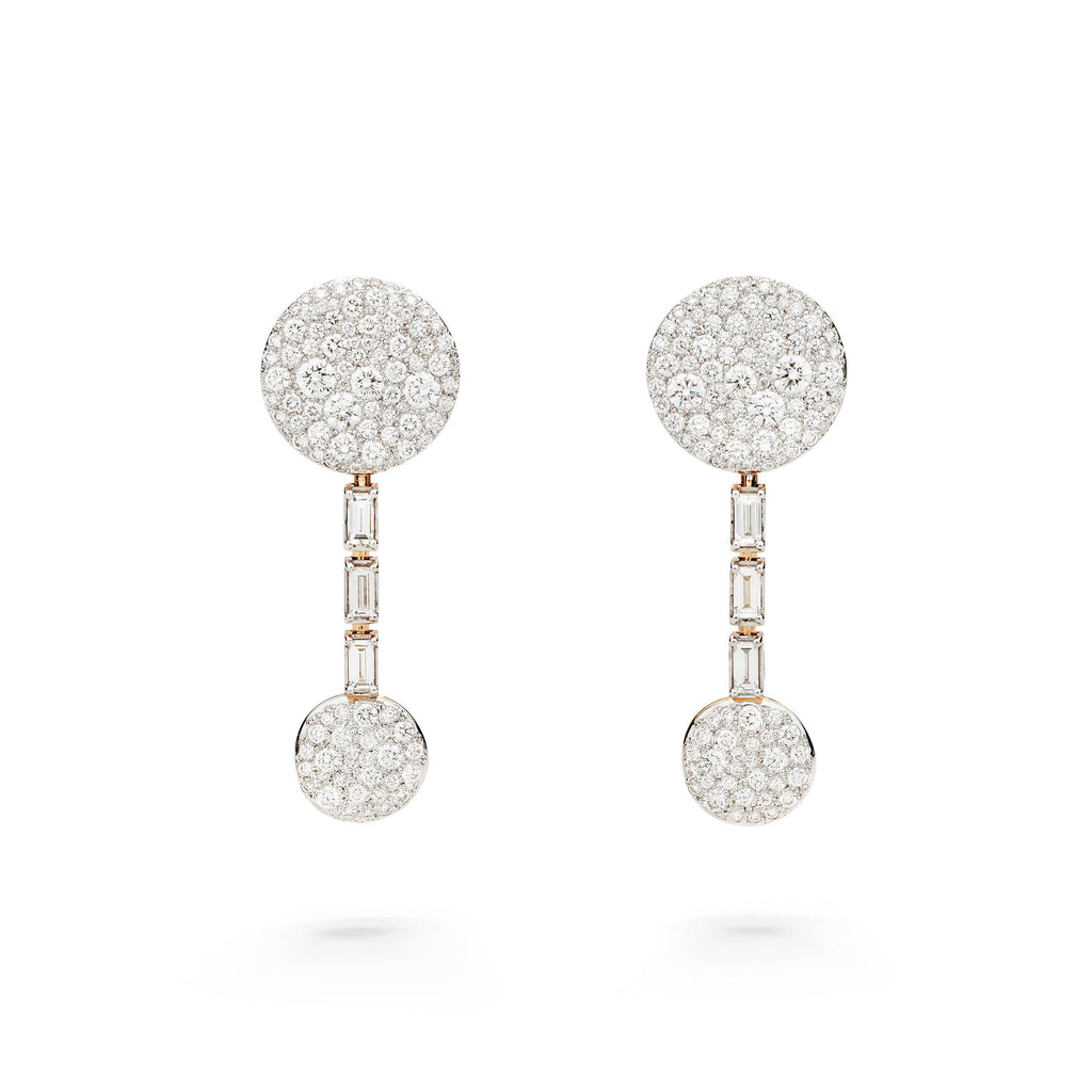 Pomellato Sabbia Ohrhänger (POC5071O7WHRDB000) aus Bicolor-Gold mit Diamant