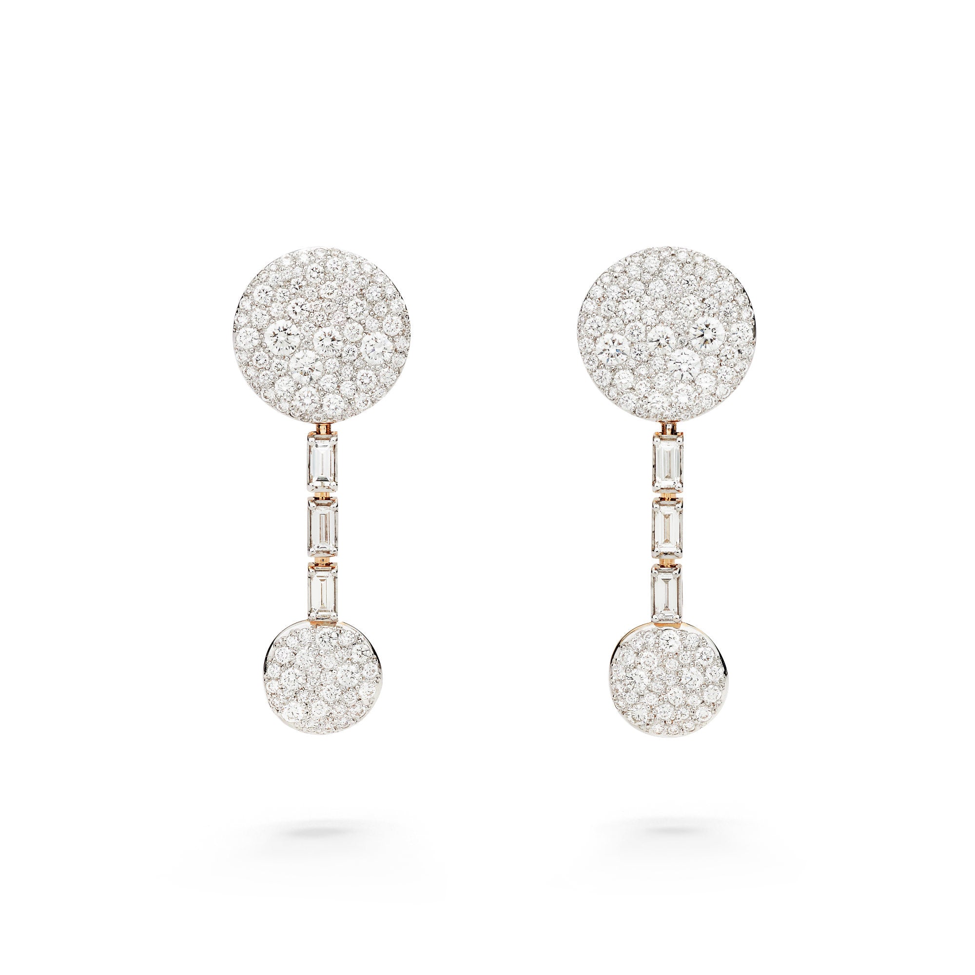 Pomellato Sabbia Ohrhänger (POC5071O7WHRDB000) aus Bicolor-Gold mit Diamant