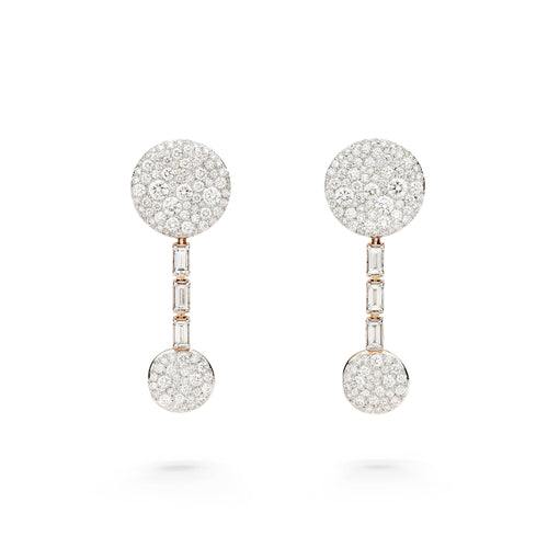 Pomellato Sabbia Ohrhänger (POC5071O7WHRDB000) aus Bicolor-Gold mit Diamant