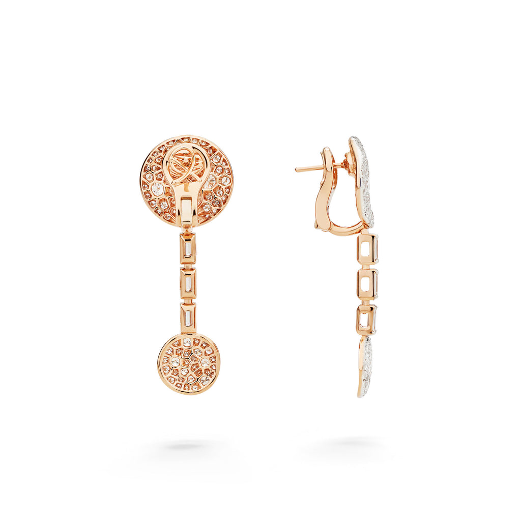 Pomellato Sabbia Ohrhänger (POC5071O7WHRDB000) aus Bicolor-Gold mit Diamant