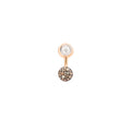 Pomellato Sabbia Ohrring (PHC3052O6BWRDB0BR) aus Bicolor-Gold mit Diamant