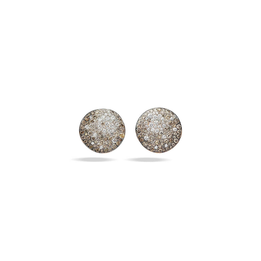 Pomellato Sabbia Ohrringe Clip-Version (POB6071O7000DBX00) aus Roségold mit Diamant