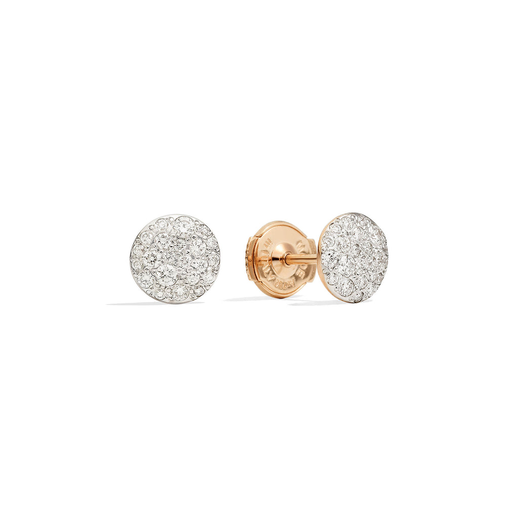 Pomellato Sabbia Ohrstecker (POB2042O7000DB000) aus Roségold mit Diamant