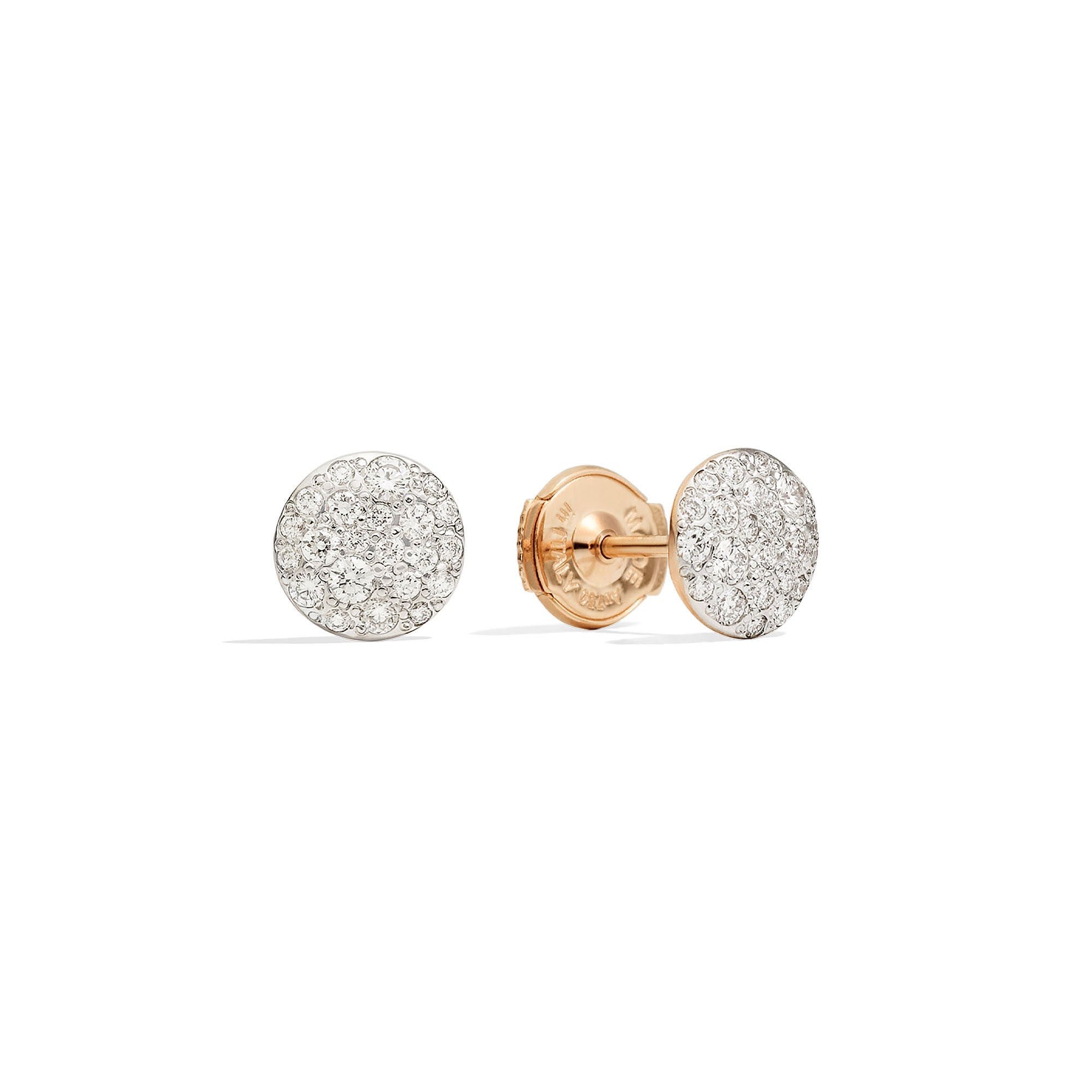 Pomellato Sabbia Ohrstecker (POB2042O7000DB000) aus Roségold mit Diamant