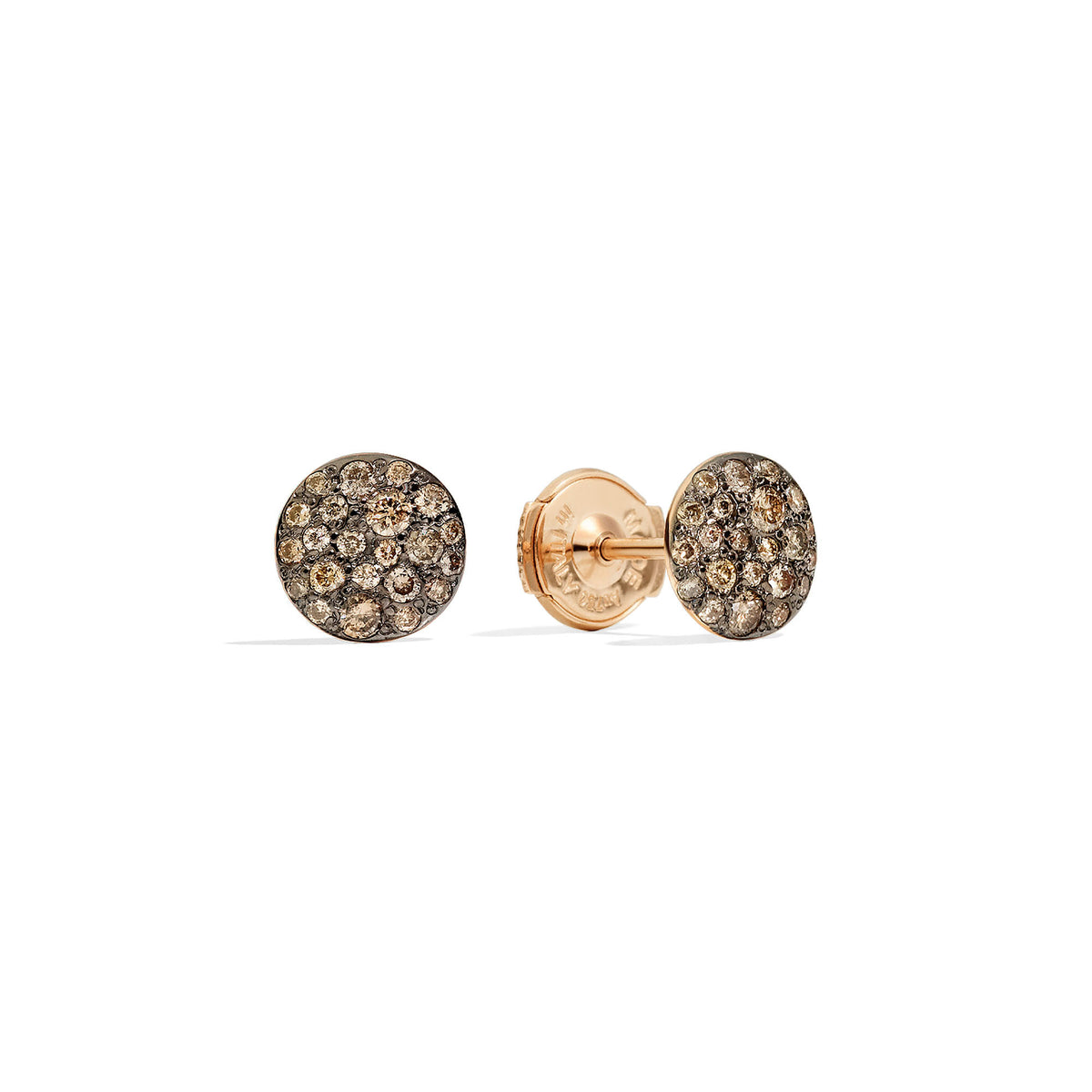 Pomellato Sabbia Ohrstecker (POB2042O7000DBR00) aus Roségold mit Diamant