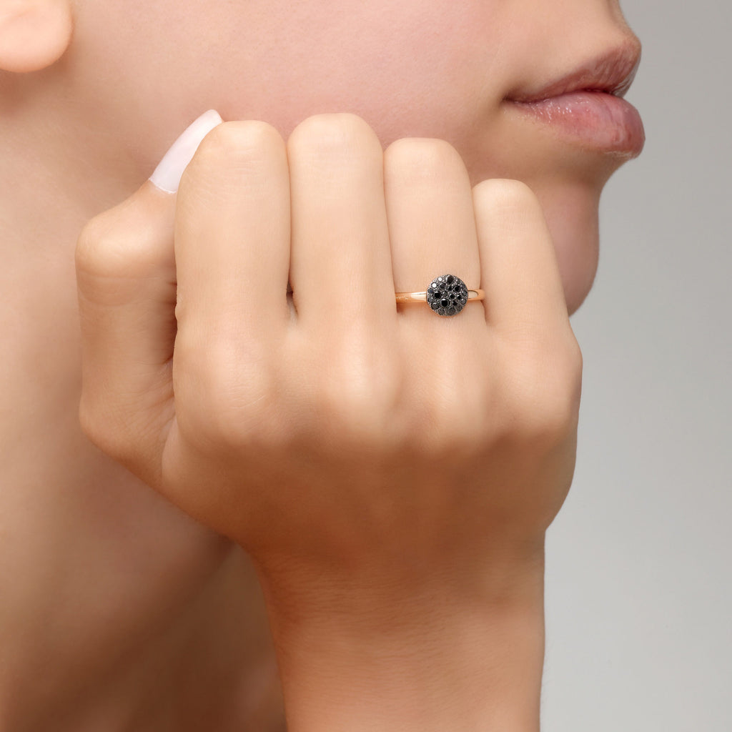 Pomellato Sabbia Ring (PAB4070O7000DBK00) aus Roségold mit Diamant