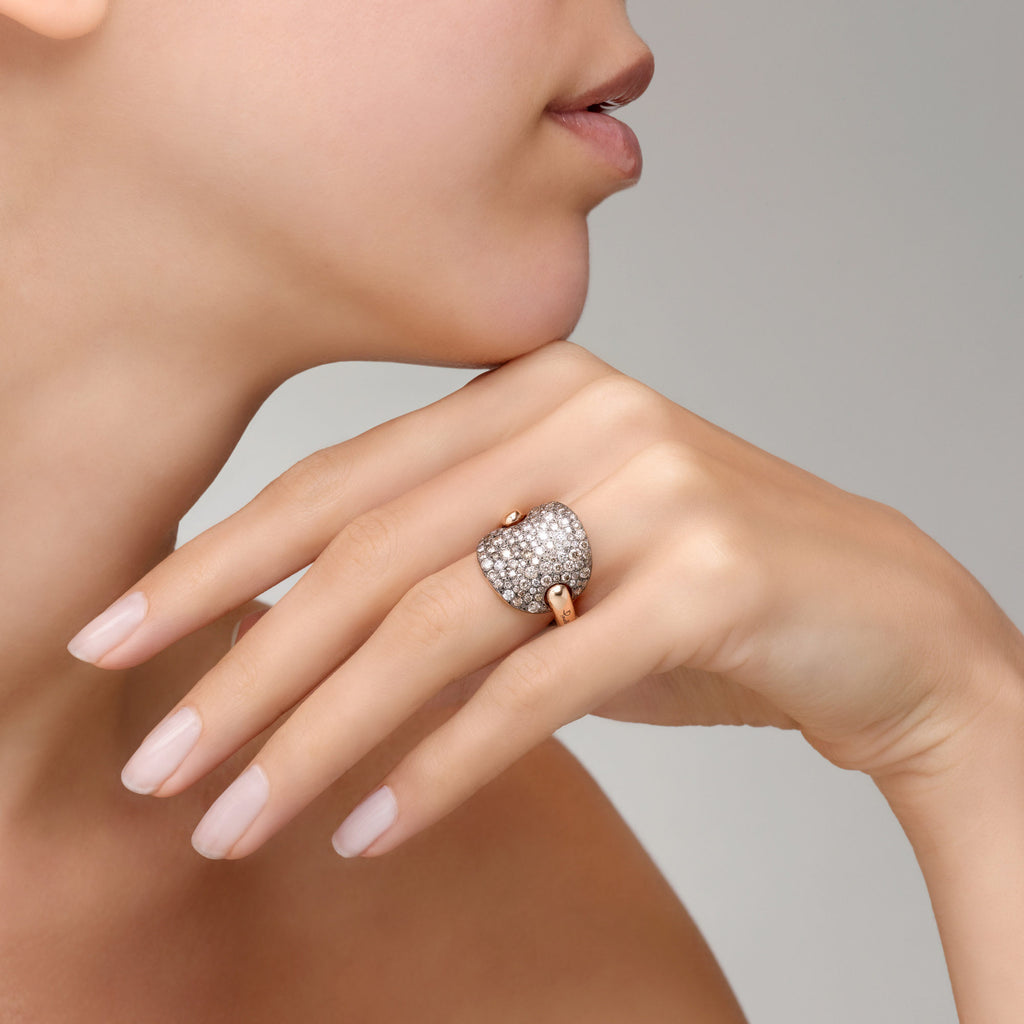 Pomellato Sabbia Ring (PAB6070O7000DBX00) aus Roségold mit Diamant