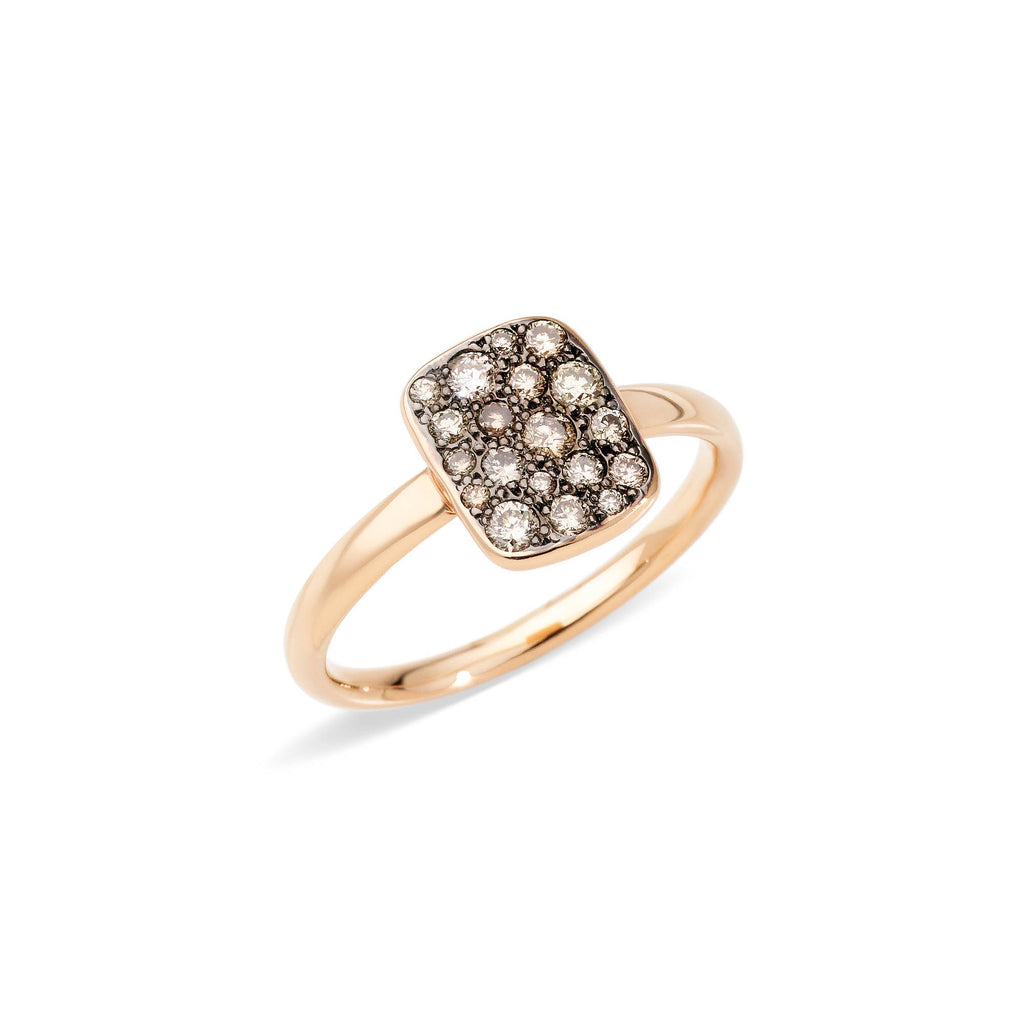 Pomellato Sabbia Ring (PAB9032O7000DBR00) aus Roségold mit Diamant