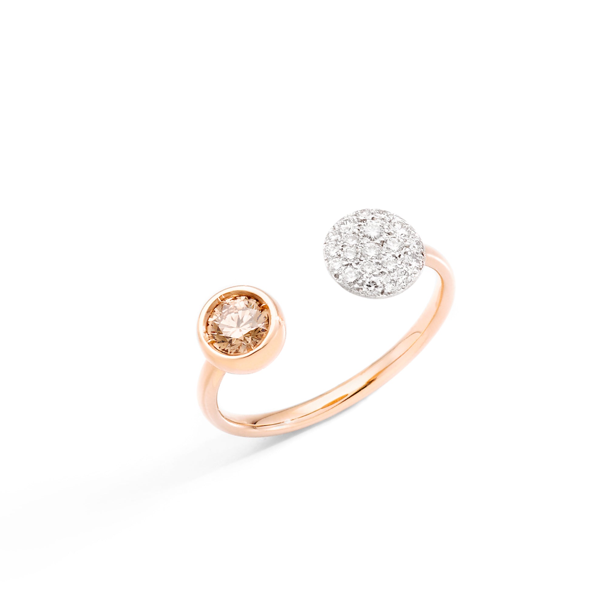Pomellato Sabbia Ring (PAC3050O7WHRDB0BR) aus Roségold mit Diamant