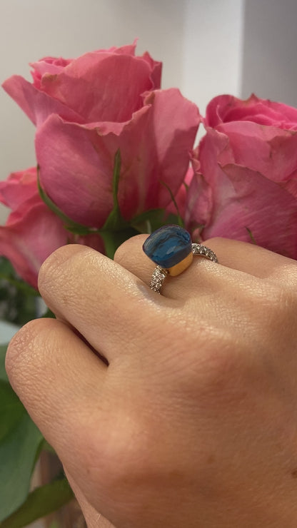 Nudo Deep Blue klassischer Ring