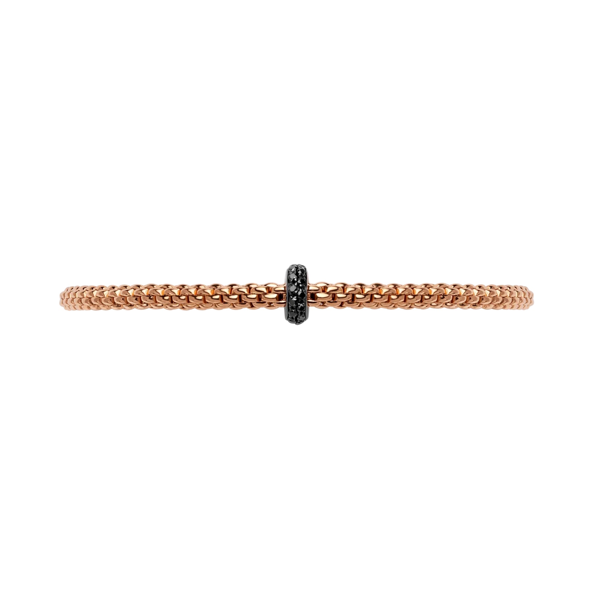 Prima Flex'it Armband mit schwarzen Diamanten, Roségold • Diamant von FOPE (74508BX_BN_R_X1X_0XS)