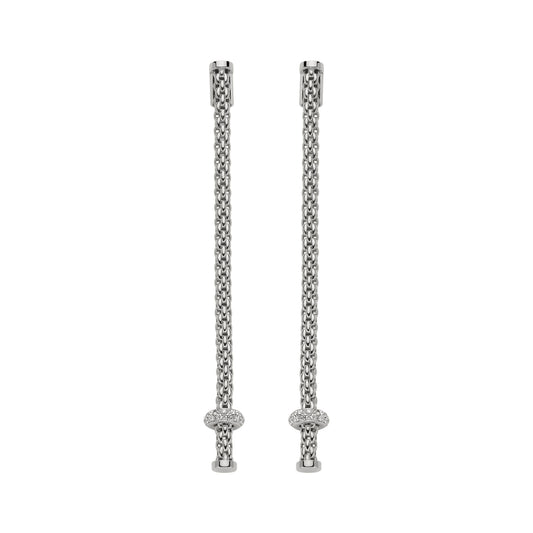 Prima Ohrgehänge mit Diamanten, Weißgold • Diamant von FOPE (74508OX_BB_B_XBX_000)