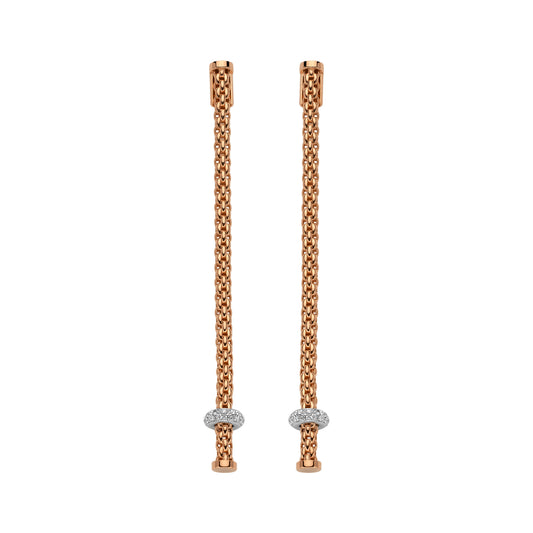 Prima Ohrgehänge mit Diamanten, Bicolor-Gold • Diamant von FOPE (74508OX_BB_R_XBX_000)