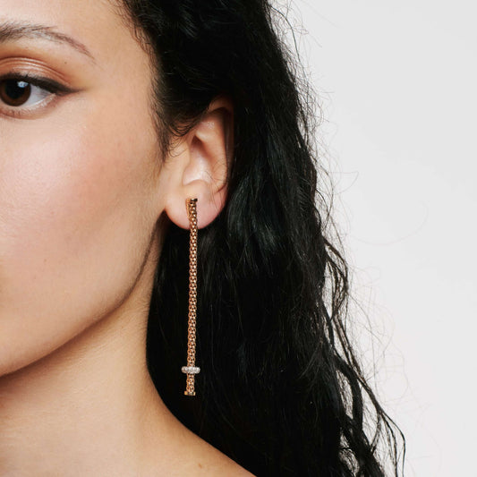 Prima Ohrgehänge mit Diamanten, Bicolor-Gold • Diamant von FOPE (74508OX_BB_R_XBX_000)