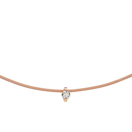 Princess Anhänger  von Niessing (N363960-6.8mm-0.23ct-cinnamon-cr)