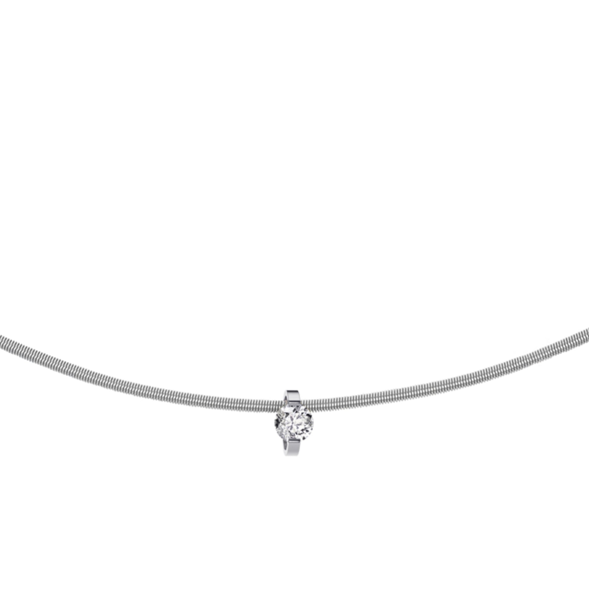 Princess Anhänger , Platin • Diamant von Niessing (N363960-6.8mm-0.23ct-cinnamon-pt)