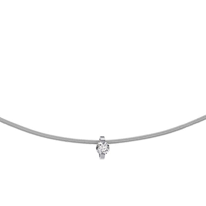 Princess Anhänger , Platin • Diamant von Niessing (N363960-6.8mm-0.23ct-cinnamon-pt)