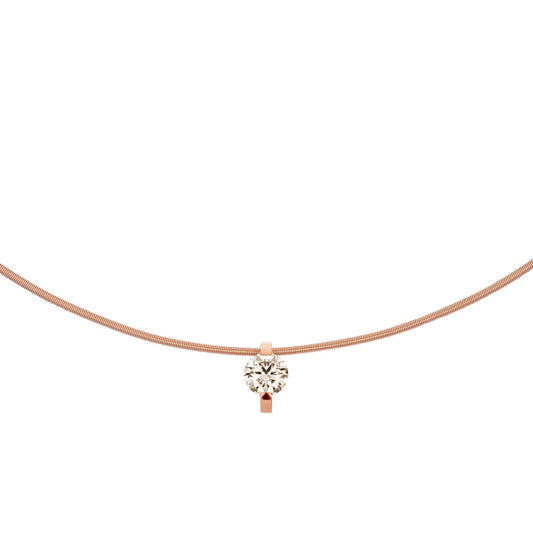 Princess Anhänger  von Niessing (N363960-8.6mm-0.5ct-cinnamon-cr)