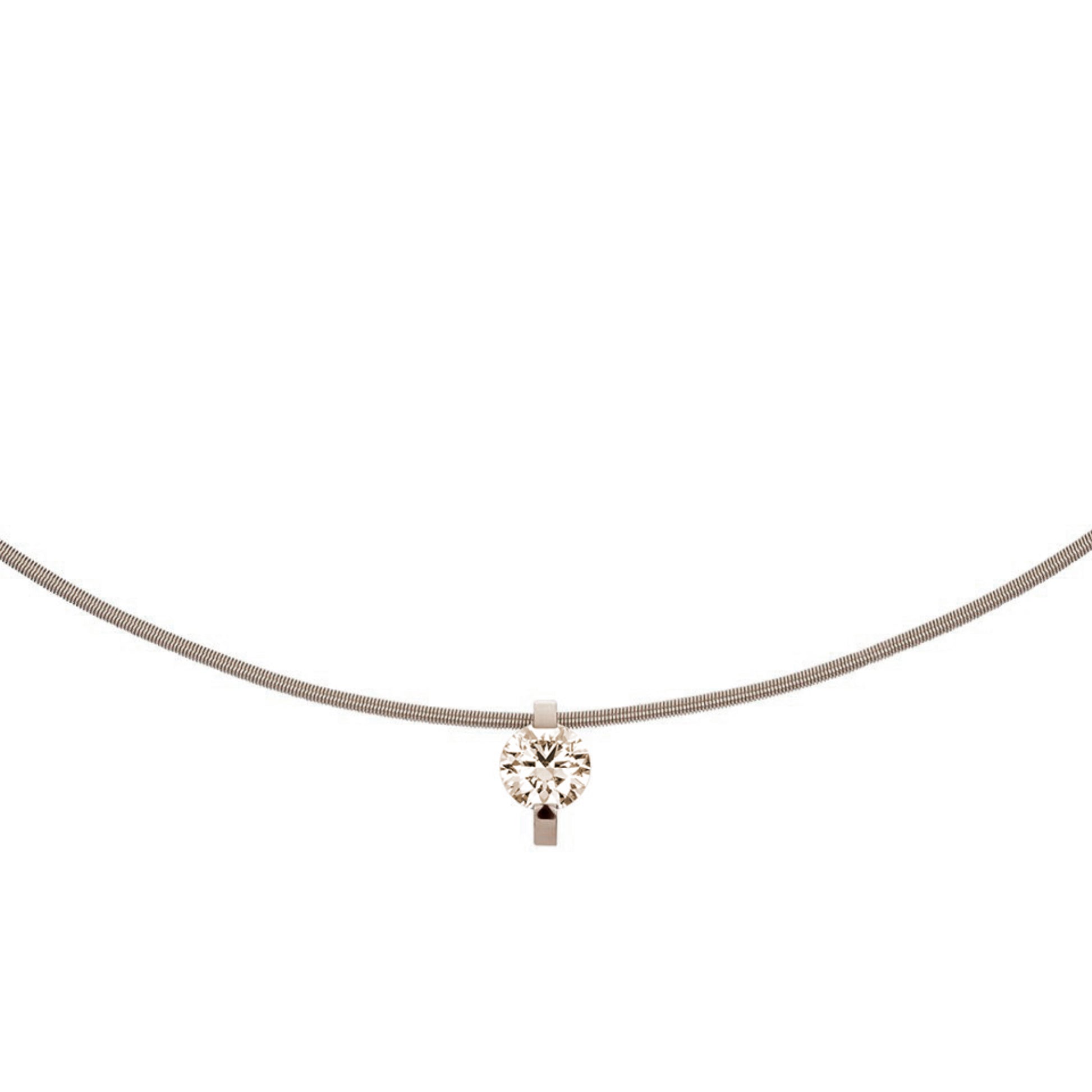 Princess Anhänger  • Diamant von Niessing (N363960-8.6mm-0.5ct-cinnamon-fg)