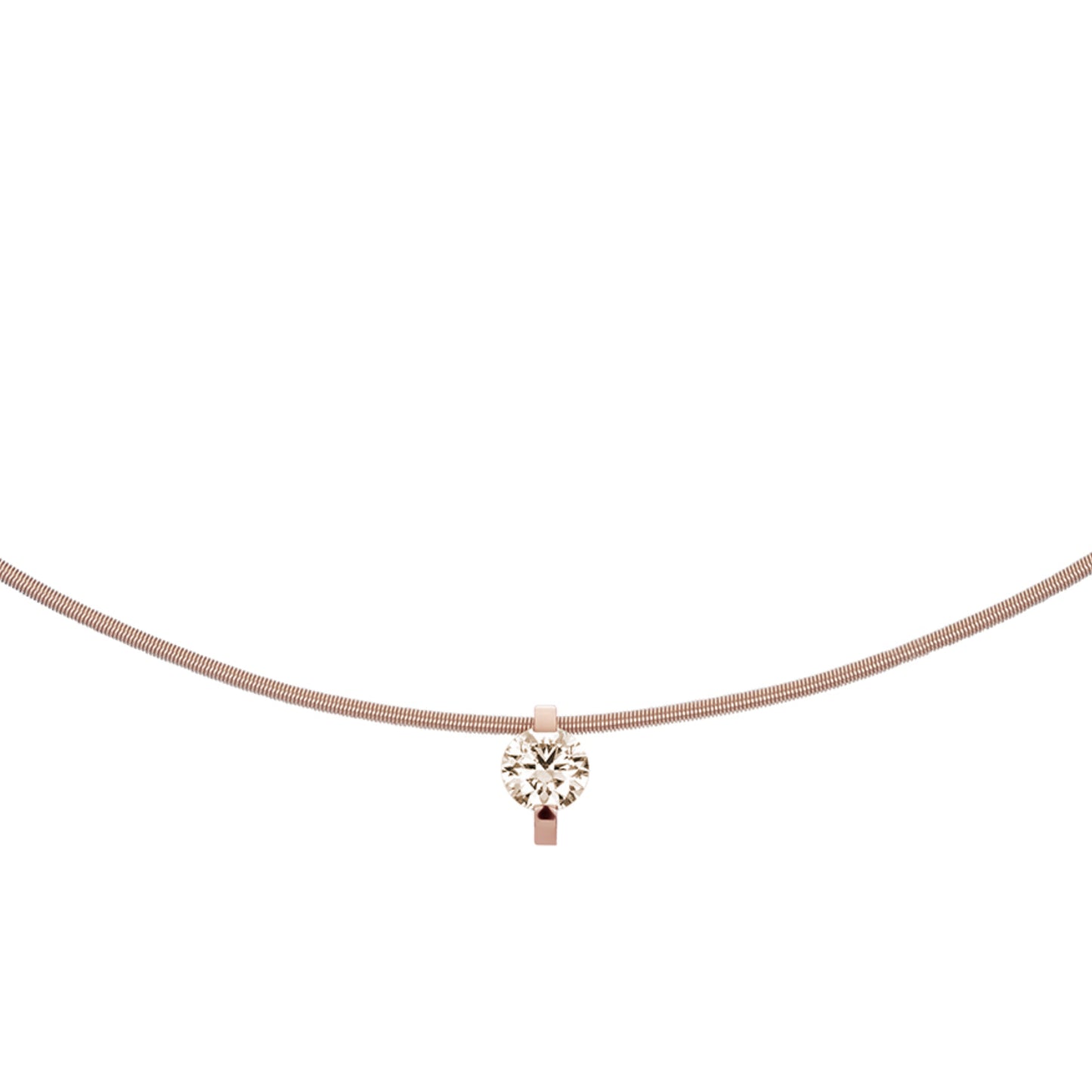 Princess Anhänger  • Diamant von Niessing (N363960-8mm-0.4ct-cinnamon-rw)