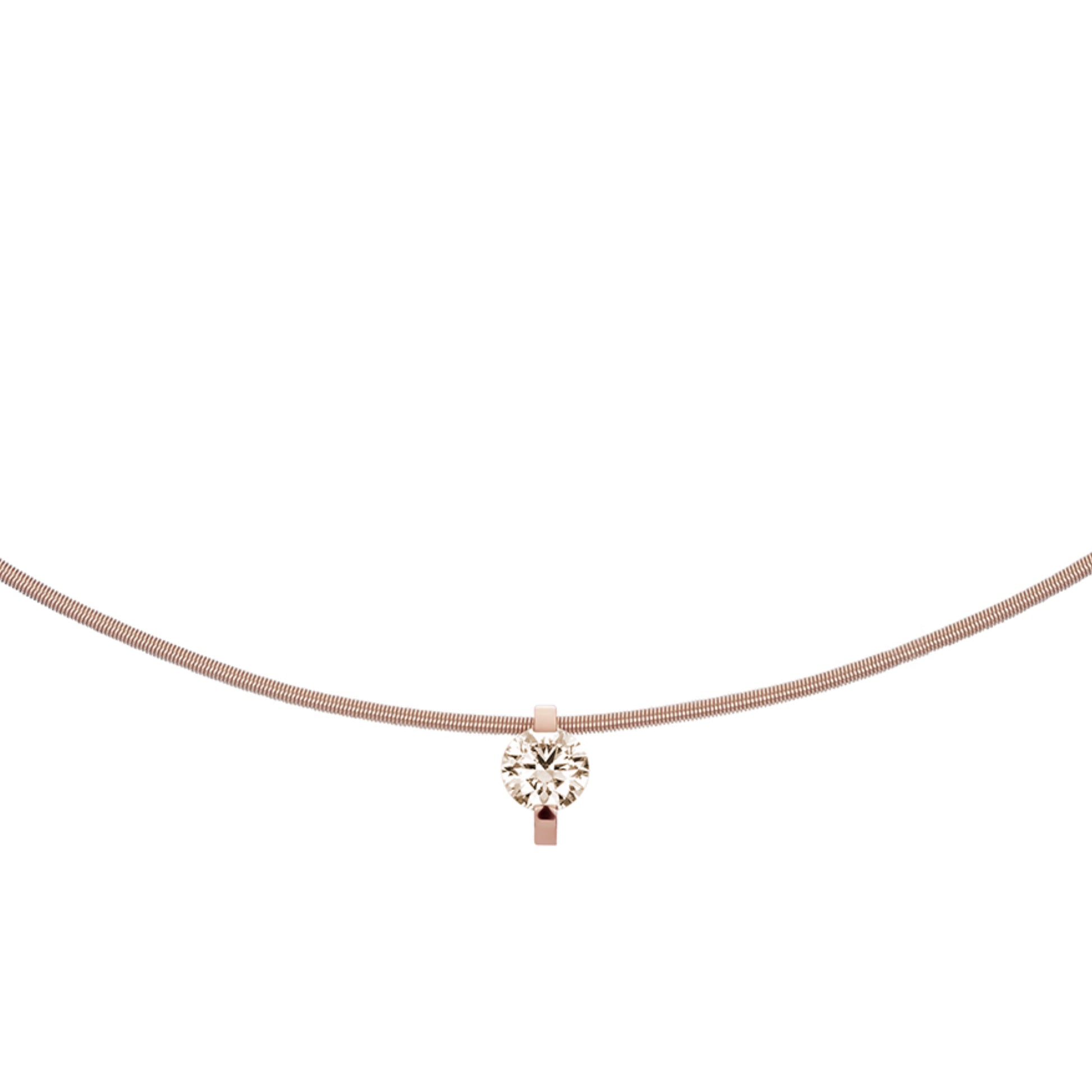 Princess Anhänger  • Diamant von Niessing (N363960-8mm-0.4ct-cinnamon-rw)