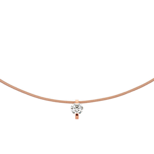 Princess Anhänger  von Niessing (N363960-8mm-0.4ct-cr)