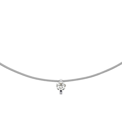 Princess Anhänger , Platin • Diamant von Niessing (N363960-8mm-0.4ct-pt)