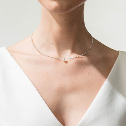 Princess Anhänger , Platin • Diamant von Niessing (N363960-8mm-0.4ct-pt)