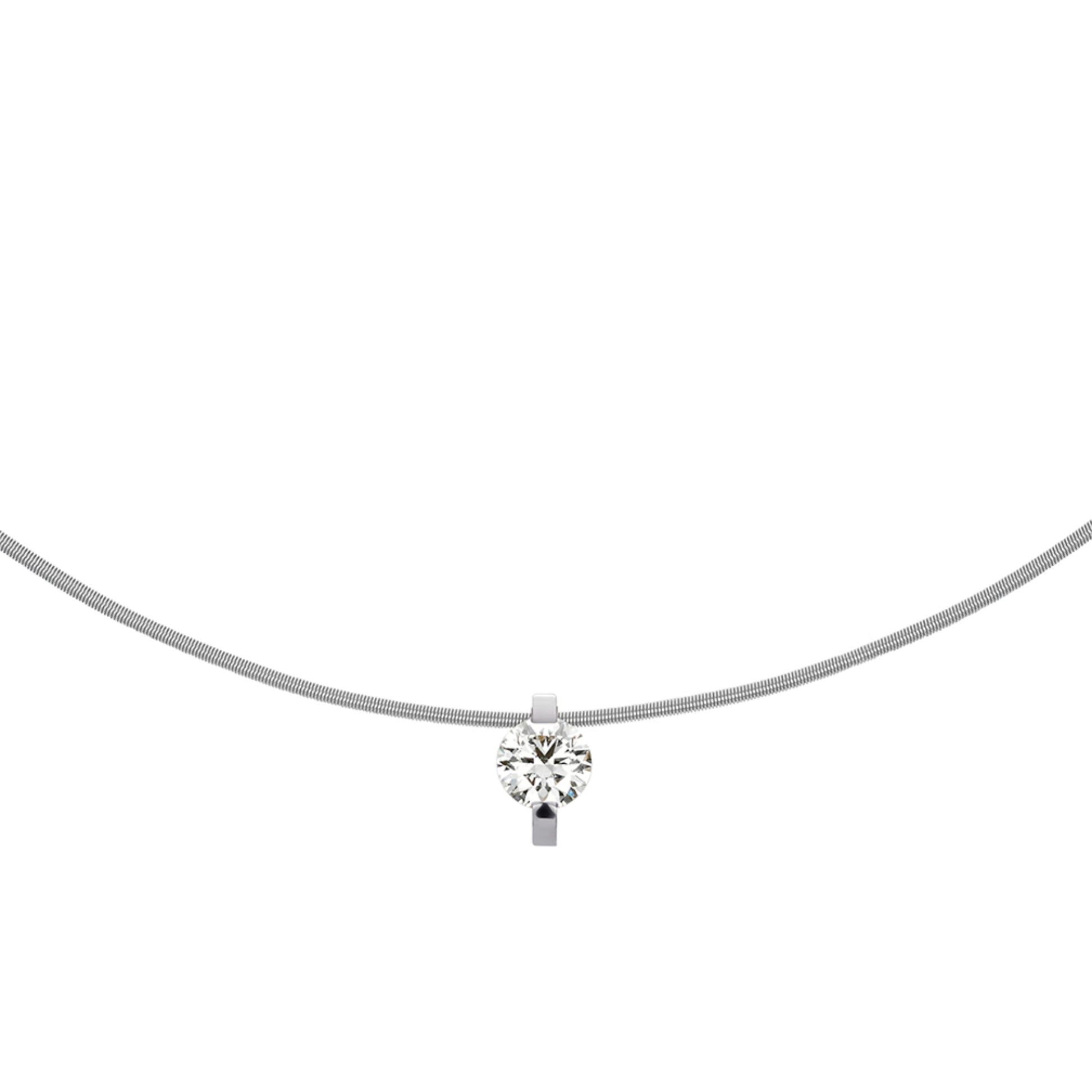 Princess Anhänger , Platin • Diamant von Niessing (N363960-9mm-0.7ct-pt)