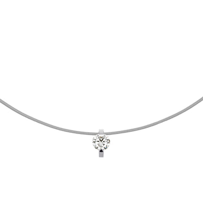 Princess Anhänger , Platin • Diamant von Niessing (N363960-9mm-0.7ct-pt)