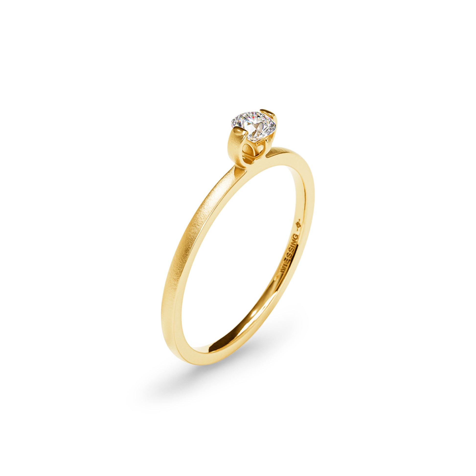 Princess C Ring • Diamant von Niessing (N381960-0.18ct-velvet-cy)