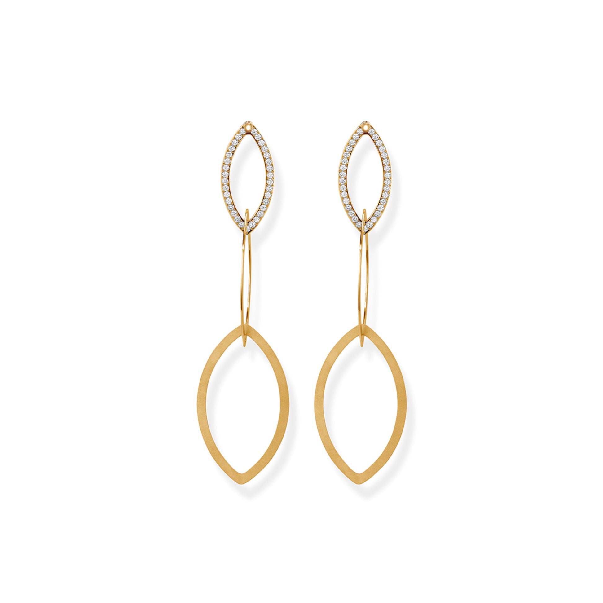 Quinta Navette Ohrhänger • Diamant von Niessing (N364918-cy)