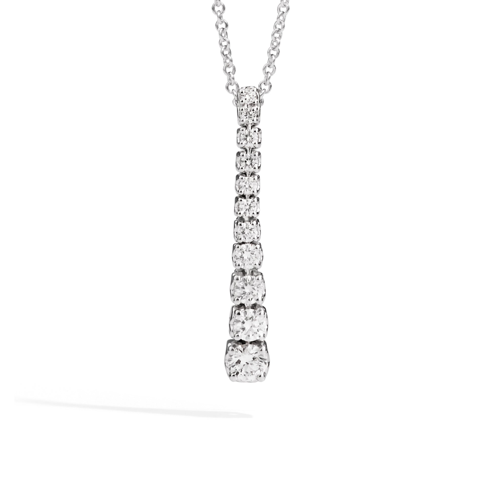 Recarlo Anniversary Anhänger mit Halskette - P01DE747/035 (035) aus Weißgold mit Diamant