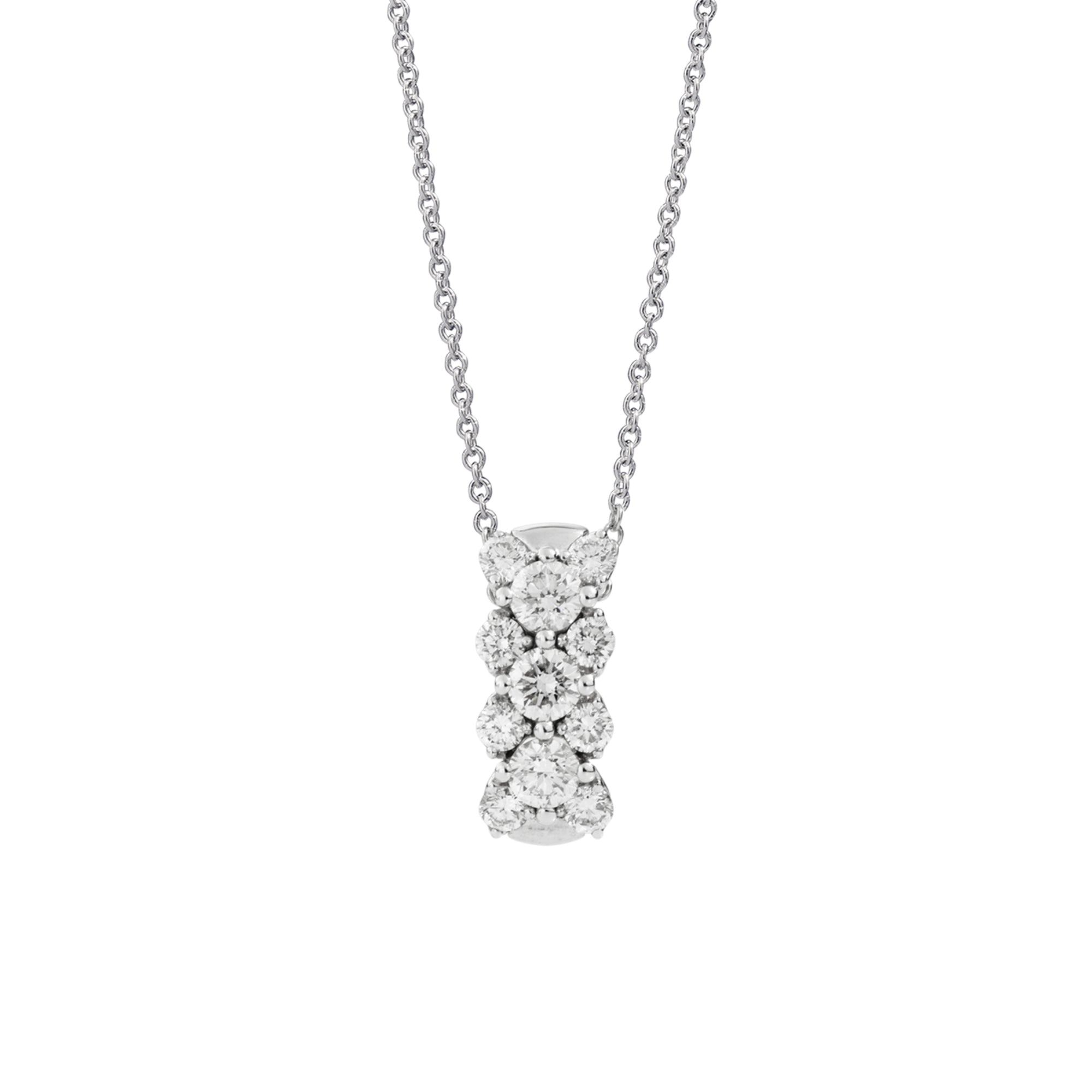 Recarlo Anniversary Anhänger mit Halskette - P01FM001/059 (059) aus Weißgold mit Diamant