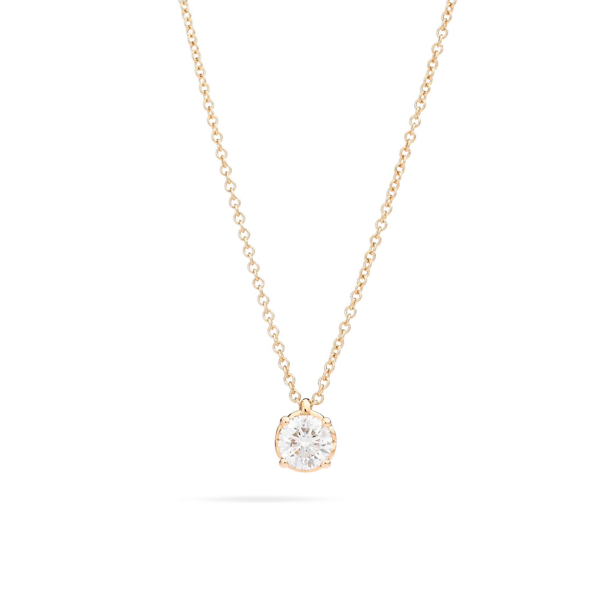 Recarlo Anniversary Anhänger mit Halskette - P01PX001/G010 (G010) aus Gelbgold mit Diamant
