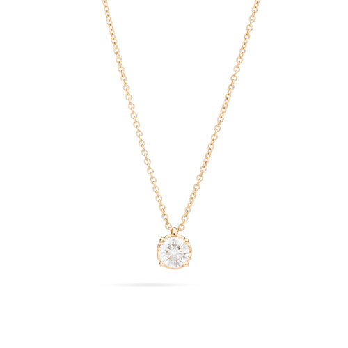 Recarlo Anniversary Anhänger mit Halskette - P01PX001/G010 (G010) aus Gelbgold mit Diamant