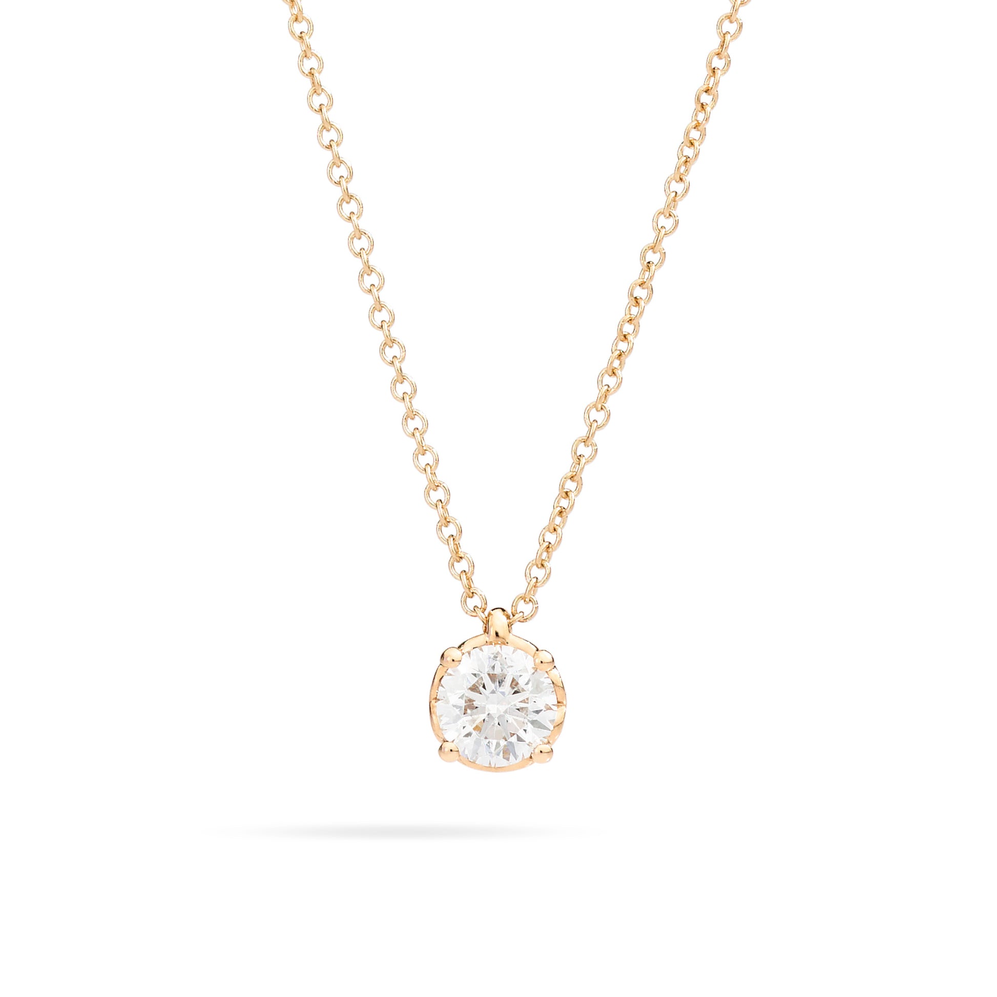 Anniversary Anhänger mit Halskette, Gelbgold • Diamant von Recarlo (P01PX001/G014)